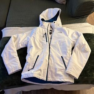 White north face winter coat